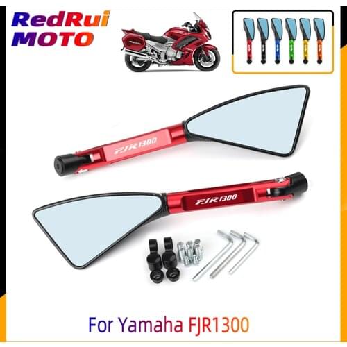 For Yamaha FJR1300 FJR 1300 Universal Motorcycle Accessories CNC Aluminum Rear View 8mm10mm Rearview Side Mirror Laser Logo