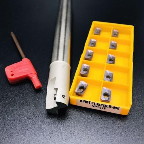 10PCS APMT1135 + HSS BAP300R C16-18-150-2T inner diameter indexable shoulder milling cutter bar BAP300R lathe tool carbide