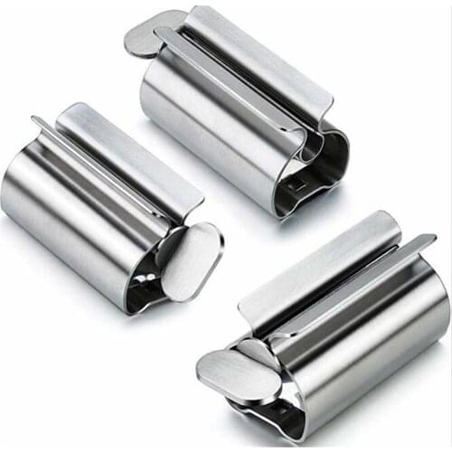 10pcs/lot Bathroom Set Rolling Toothpaste Squeezer Tube Toothpaste Dispenser Toothbrush Holder Rack Stainless Steell