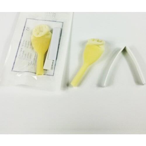 20 pcs 25mm/30mm disposable male latex urinary sleeves incontinence urinary tract paste urine Condom Drainage