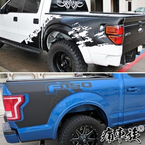 Car stickers For Ford Raptor F150 Ranger 2017-2019 body appearance decoration modified decals Ranger F-150 rear trunk film