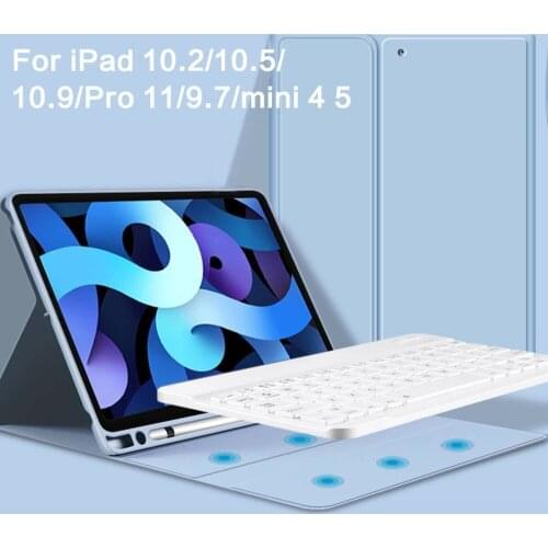 For IPad Keyboard Case for IPad 7th 8th Generation Case for IPad Air 4 Pro 11 2020 Air 2 Air 1 9.7 2018 Air 3 10.5 10.2