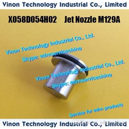 X054D826H07 edm Jet Nozzle Ø0.75mm M129A (SUS type inserted ceramic) for Mitsubishi SZ,SX,QA X054D826H01,X054D826H09,X054D826H06