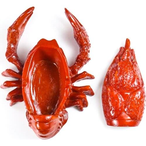 Simulation Lobster Ashtray with Lid Resin Craft Creative Cute Ashtray Animal Restaurant Home Decor Accessories Mens Gift
