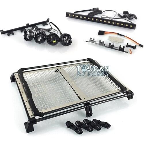 CAPO Metal Roof Rack Follow-up Steering System Lights for 1/6 SIXER1 RC Crawler Car accessories THZH0809-SMT6