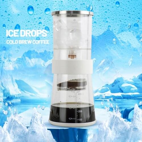 Cold Brew Coffee Maker with Reusable Stainless Steel Filter Thick Glass Percolators cafetera expreso Coffee Iced Drip Pot