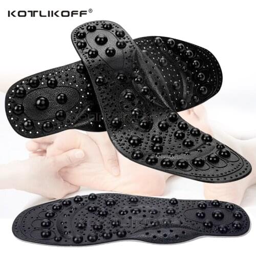 KOTLIKOFF 68 Magnetic Massage Insole Enhanced Foot Acupressure Shoe Pads Body Detox Therapy Slimming Physiotherapy Pads Insert