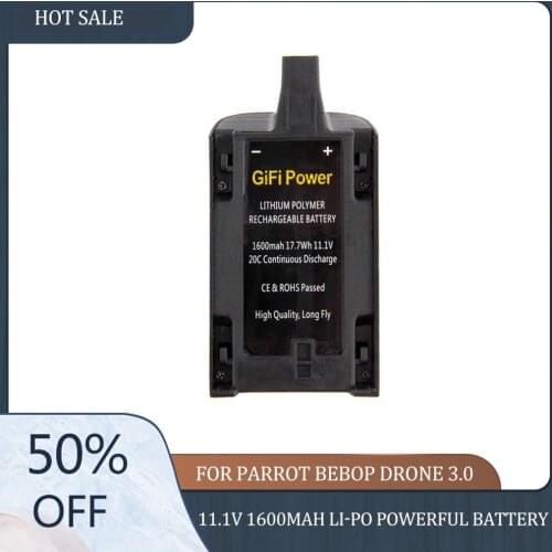 Big Promotion 11.1V 1600mAH Li-Po Powerful Battery Batteries Cells for Parrot Bebop Drone 3.0 SALE Parrot Bebop