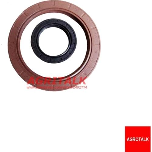 Set of oil seals for crankshaft (front and rear) for Shanghai Newholland engine 495A, part number