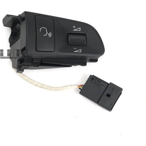 Original Genuine OEM New Right MFSW Steering Wheel Voice Volume Control Switch For AUDI A3 A4 A6 Black V10