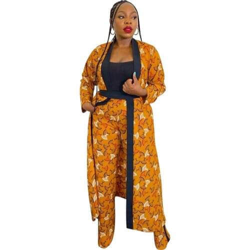 Autumn 2 Piece Set Women Cardigan Long Trench Tops And Bodycon Pant Suit Casual Clothes Boho Sexy Two Piece Outfits 2021