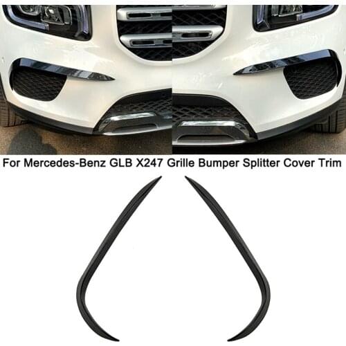 For Mercedes-Benz GLB X247 GLB180 GLB200 Car Front Bumper Spoiler Grille Splitter Cover