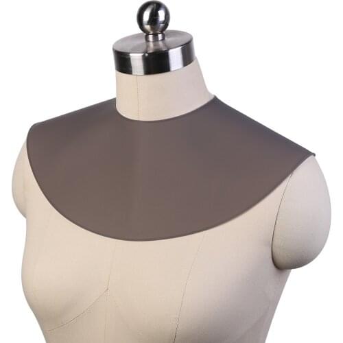 Professional Haircut Shawl Neck Cape Wrap Collar Silicone Neck Shield Waterproof Hairdressing Apron for Hair Coloring