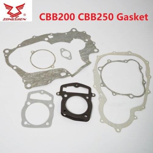 CBB250 engine gasket cylinder T4 NX6 engine gasket zongshen 250cc head gasket balance shaft engine dirt bike atv quad part