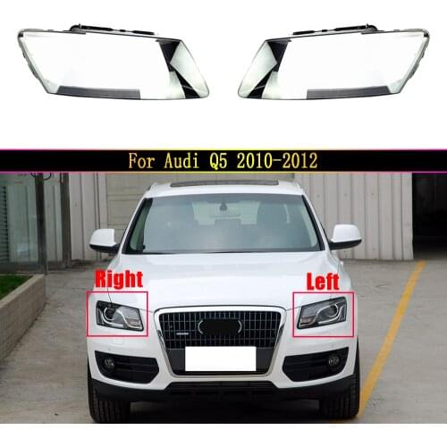Car Front Headlamp Glass Lamp Transparent Lampshade Shell Headlight Cover For Audi Q5 2010 2011 2012 Auto Light Housing Case