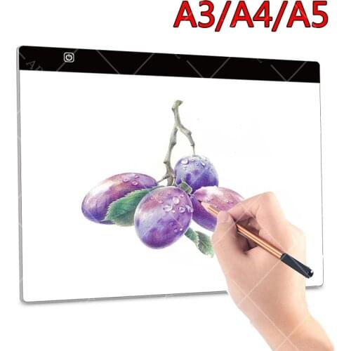 A3/A4/A5 Size Three Level Dimmable Led Light Pad, Pad USB LED Light pad drawing tablet Electronic Art Painting Accessories