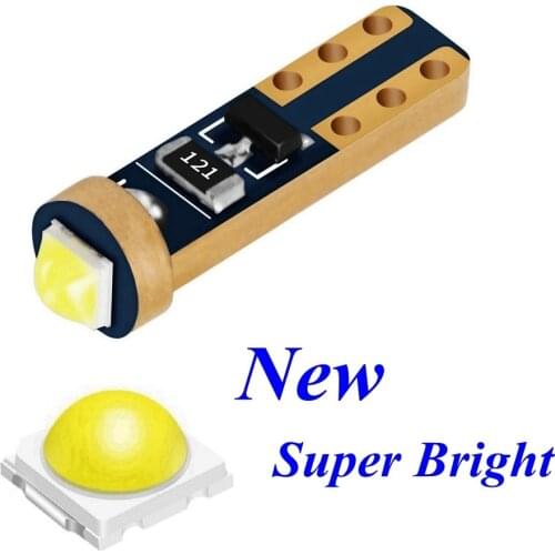 T5 74 286 W1.2W W3W Super Bright Cree Chip LED Wedge Dashboard Gauge Lamps Car Warning Indicator Instrument Cluster Lights Bulb