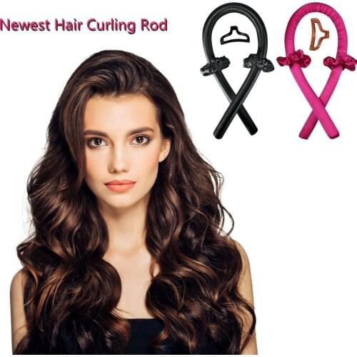 Heatless Curling Rod Headband Hair Rollers No Heat Curls Ribbon Sleeping Soft Headband Hair Curlers DIY Hair Styling Tools