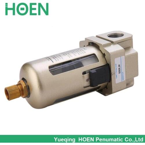 Air gas oil water filters pneumatic AF5000-10 AF5000-10D 1 inch with Copper cartridge and Protective cover Manual drain SMC type