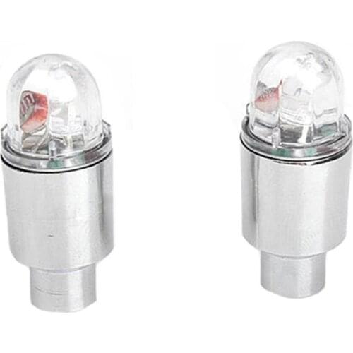 1 Pair Motor Cycling Bike Bicycle Car Tyre Tire Valve Blue LED Wheel Lights Cycling Equipment