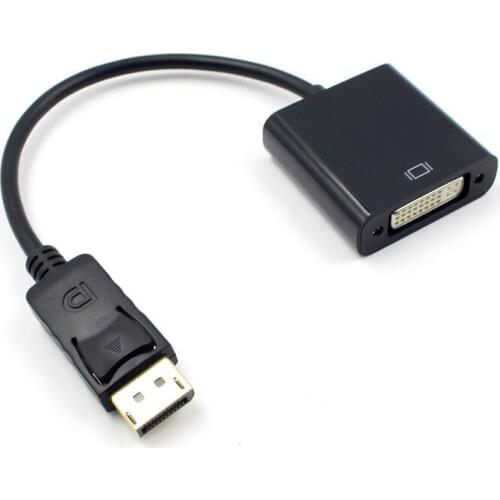 100pcs DP to DVI Adapter DisplayPort Display Port to DVI Cable Adapter Converter Male to Female 1080P for Monitor Projector