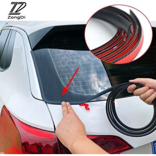 Car Seal Strips Rear Windshield Rubber Protector Sticker For Peugeot 308 206 307 407 207 208 508 2008 3008 5008 103 107 Fiat 500