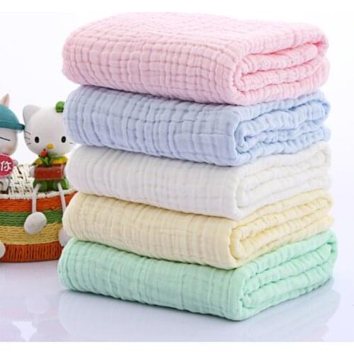 105x105cm born Baby Kids Soft Cotton Bath Towel Infant Sleeping Wrap Blanket est F