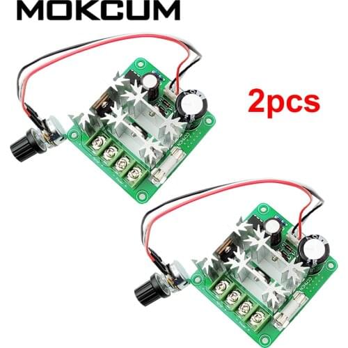 2PCS DC Motor Controller DC 6V-90V 15A PWM Motor Speed Controller 1000W DC Motor Pump Controlle