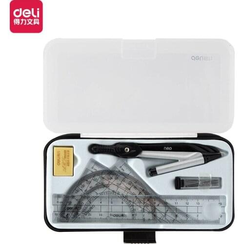 Compass ruler set drawing design compass student compass with pencil lead circle drawing full set office school supplies