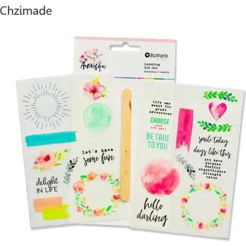 Lychee Life 2Pcs Cartoon Ballet Girl Paper Sticker Transfer Printing Decorative Sticker For Diy Scrapbooking Crafts Card Making