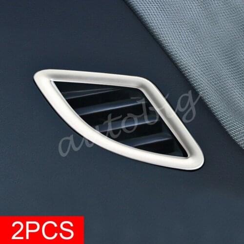Matte Chrome Interior Dashboard Air Vent Cover Surrounds For BMW X1 F48 2016-2020 Accessories