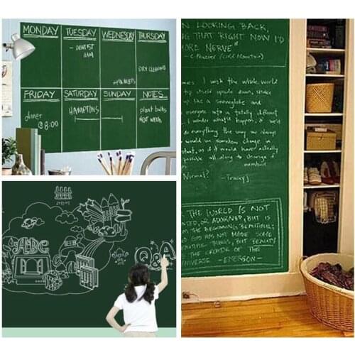 Chalk Board Blackboard Stickers Removable Vinyl Drawer Decor Mural Decals Art Chalkboard Wall Sticker For Kids Rooms