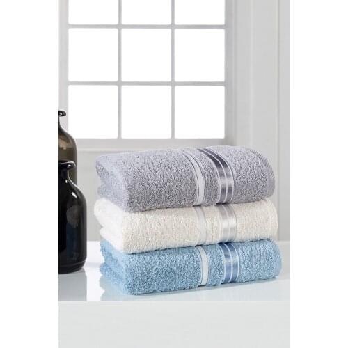 SERESSTORE ÖZENEV Shiny Set of 3 Face Towels 50x85 cm