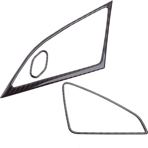 3Pcs/Set Car LHD Door Speaker Interior Sticker Trim Cover Carbon Fiber Fit For Corvette C7 2014 2015 2016 2017 2018 2019