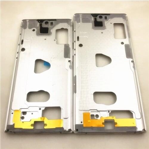 New Middle Frame Housing For Samsung Galaxy Note 10 N970 / Note 10+ Plus N975 Rear Chassis Bezel With Side Buttons
