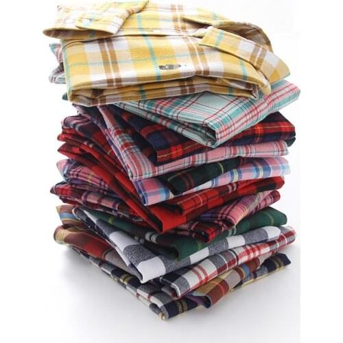 Autumn Plaid Women Blouses And Shirt Casual Lapel Long Sleeve Soft Shirt Loose Cotton Ladies Checked Tops Outwear 2020 Oversized