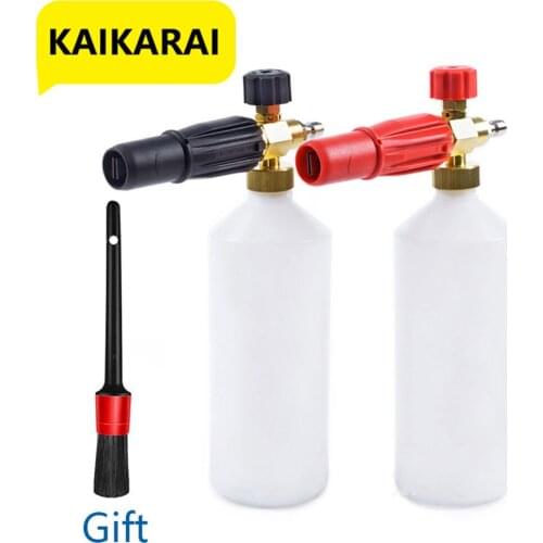 Adjustable Snow Foam Lance 1L Foam Cannon Soap Dispenser for 1/4 Inch Pressure Washer foam generator for washing snow foam Tools