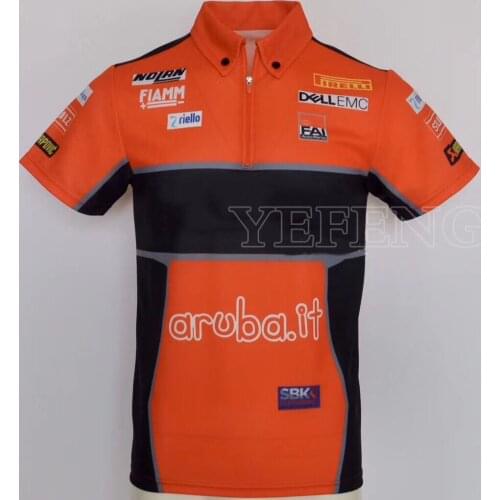 Moto Gp For Ducati Superbike Street Racing Scooter Orange Quick Dry Motorcycle Men Polo Shirt Summer Short Sleeve Sport T-Shirt