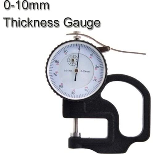 0-10mm 0.01mm Dial Thickness Gauge High Precision Metal Case Portable Tester Micrometer Width Measuring Tools