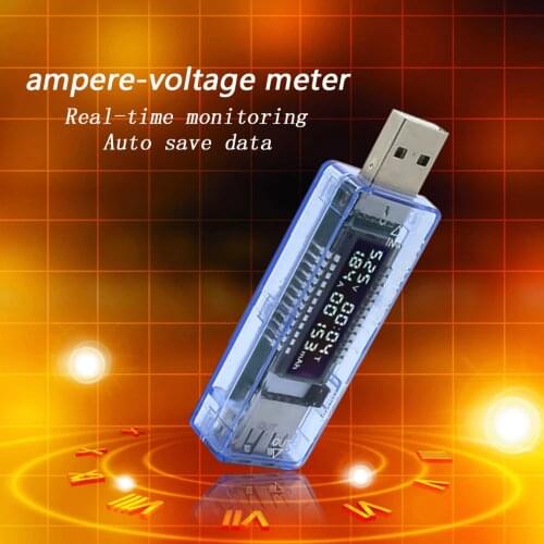 KWS-V21 0-3A USB Detector Voltmeter Ammeter Power Capacity battery Tester Meter Voltage Current Mobile Charger celular