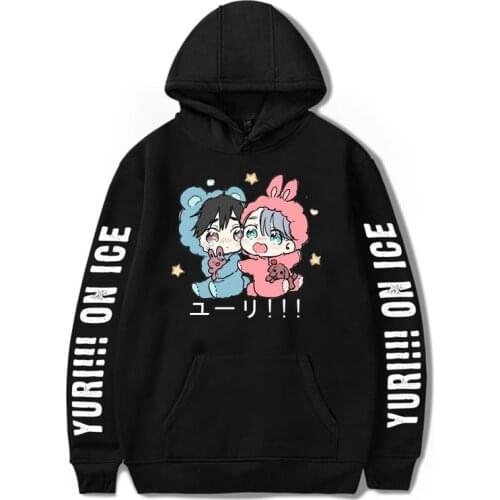 Yuri! On Ice Manga Hoodies Printed Men/Women Anime Hooded Sweatshirt Fashion Streetshirt Unisex Pullover Harajuku Tops Clothing