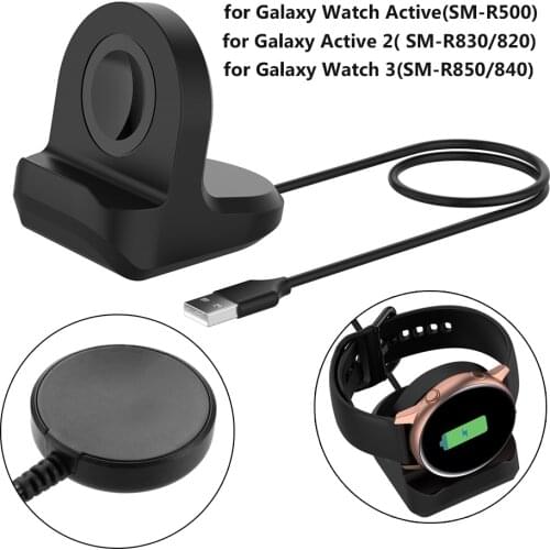 Galaxy Watch 3 Active/Active 2 Charger for Samsung Galaxy Watch3 Active & Active2 Accessories USB Charging Dock With Holder