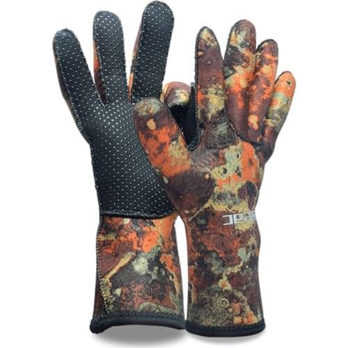 Camouflage Swimming Gloves Women 3mm Neoprene Diving Sailing Surfing Man Gloves Keep Warm Plongee Sous Marine Equipement