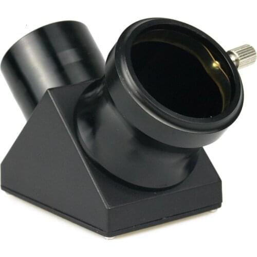 1.25" 90 Degree Diagonal Adapter Erect Image Zenith Mirror Prism For Refracting Monocular Astronomical Telescope Eyepiece Lens