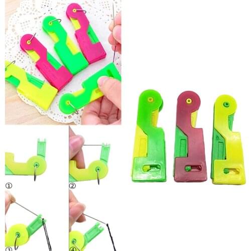 10pcs 5pcs 3pcs Elderly Use Automatic Skillful Sewing Needle Device Threader Thread Guide Tool