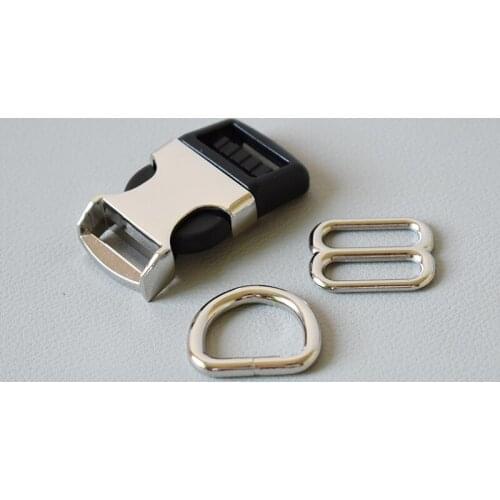 100 set 3-piece/set Metal buckle 20mm safety clasp DIY sewing accessories pet supplies