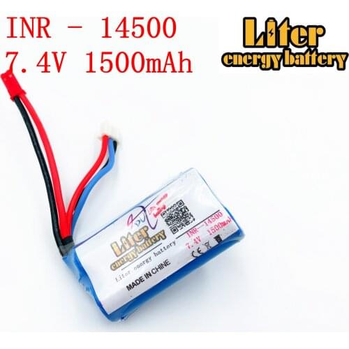 18650 7.2V 14500P Liter energy battery 14500 battery pack 2S1P 7.4V 1500mAh with pcb