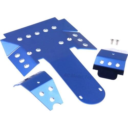 3Pcs Aluminium Front Rear Axle Protector Skid Plate Chassis Armor for 1/10 RC Rock Crawler RR10 Bomber 90048 90053 Upgrade Parts