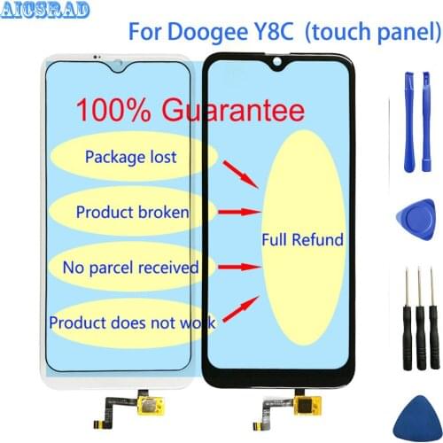 AICSRAD 6.1" Touch Sensor For Doogee Y8c x90 Touch Screen For Doogee Y8 C Touch Screen Panel Perfect Repair Parts y 8c