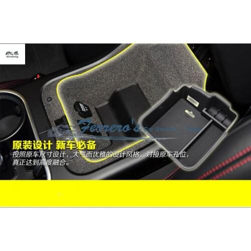 Free shipping car cover car sticker central armrest store content box for 2011-2016 Porsche Cayenne